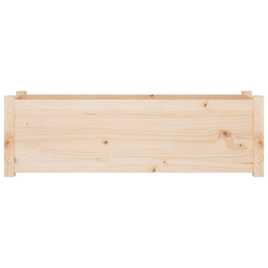 Fioriere da Giardino 2 pz 100x31x31cm in Legno Massello di Pino