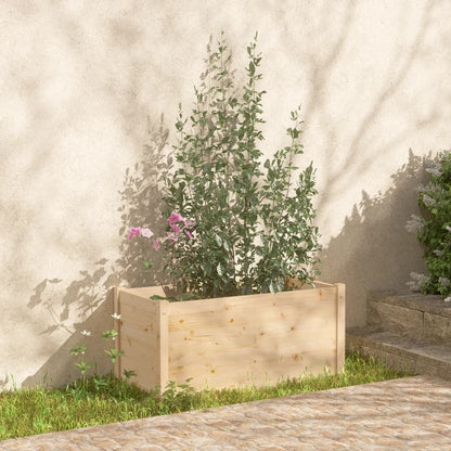 Fioriera da Giardino 100x50x50 cm in Legno Massello di Pino