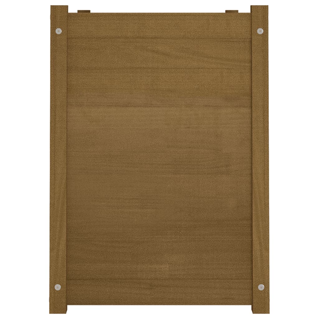 Fioriera Giardino Marrone Ambra 100x50x70cm Legno Massello Pino