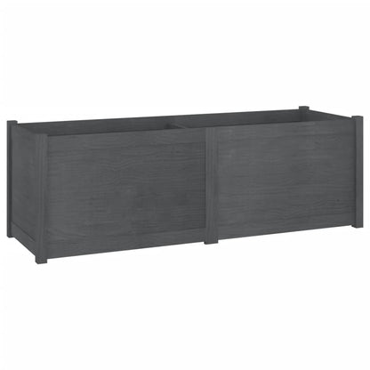 Fioriera da Giardino Grigia 150x50x50 cm Legno Massello di Pino