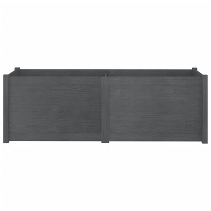 Fioriera da Giardino Grigia 150x50x50 cm Legno Massello di Pino