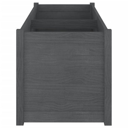 Fioriera da Giardino Grigia 150x50x50 cm Legno Massello di Pino