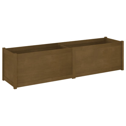 Fioriera da Giardino Ambra 200x50x50 cm Legno Massello di Pino