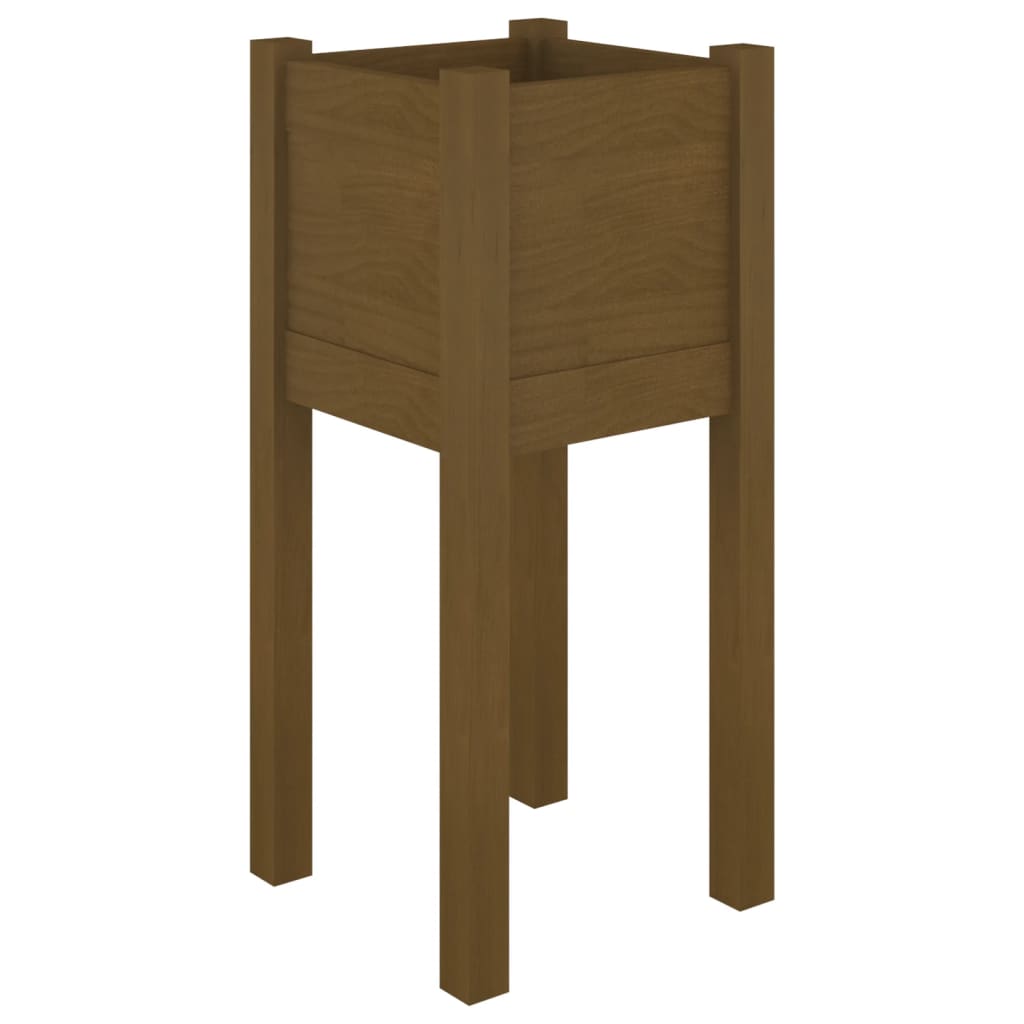 Fioriere 2 pz Ambra 31x31x70 cm in Legno Massello di Pino