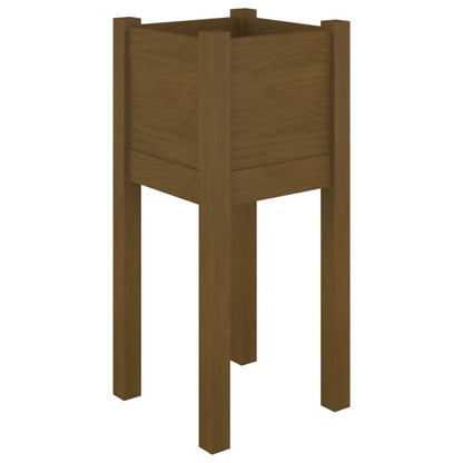 Fioriere 2 pz Ambra 31x31x70 cm in Legno Massello di Pino