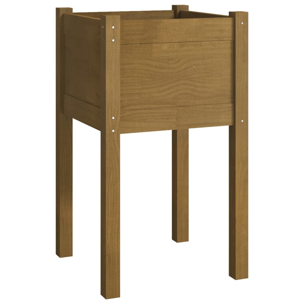 Fioriere da Giardino 2 pz Ambra 40x40x70 cm in Legno di Pino