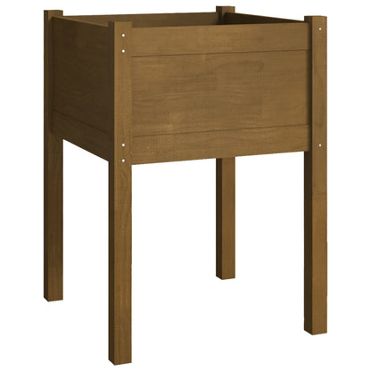 Fioriere 2 pz Ambra 50x50x70 cm in Legno Massello di Pino