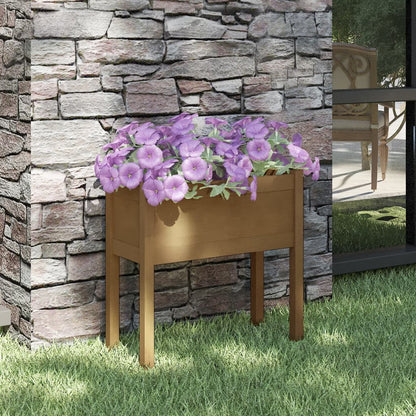 Fioriera da Giardino ambra 70x31x70 cm in Massello di Pino