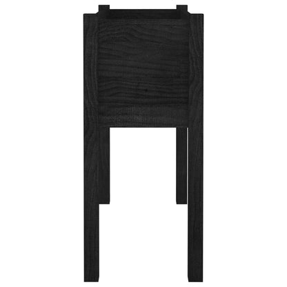 Fioriera da Giardino Nera 70x31x70 cm in Legno Massello di Pino
