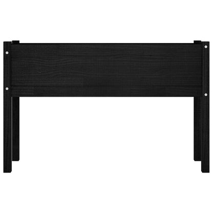 Fioriere da Giardino 2 pz Nere 110x31x70 cm in Legno di Pino