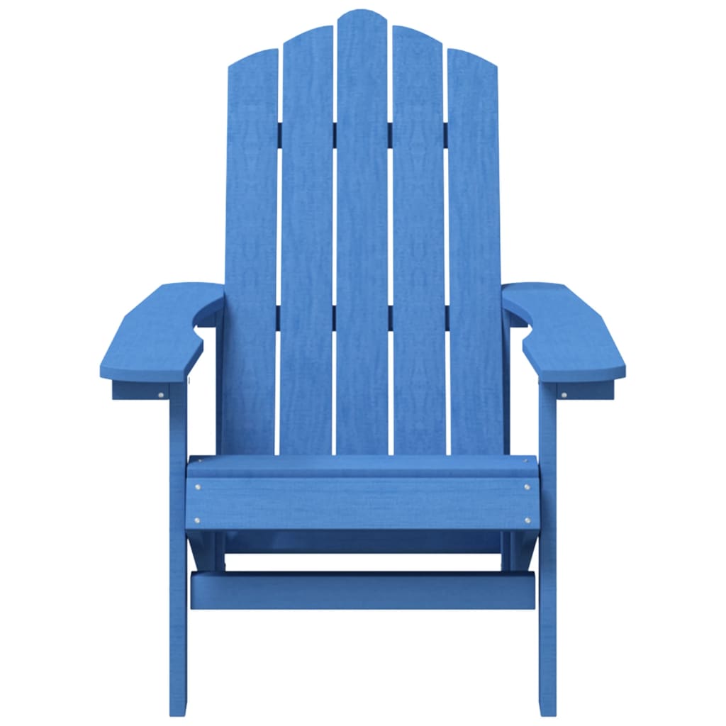Sedia da Giardino Adirondack Blu Acqua in HDPE