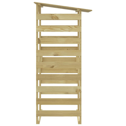 Pergola con Tetto 100x90x200 cm in Legno di Pino Impregnato