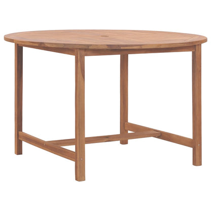 Tavolo da Pranzo da Giardino Ã˜110x75 cm Legno Massello di Teak