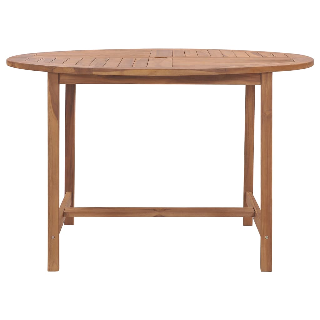 Tavolo da Pranzo da Giardino Ã˜110x75 cm Legno Massello di Teak