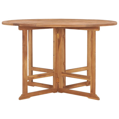 Tavolo da Giardino Pieghevole ÃƒËœ110x75 cm in Massello di Teak