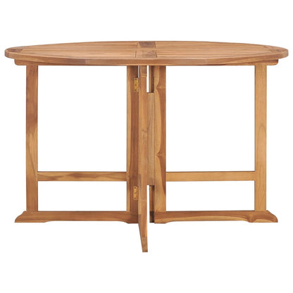 Tavolo da Giardino Pieghevole ÃƒËœ110x75 cm in Massello di Teak