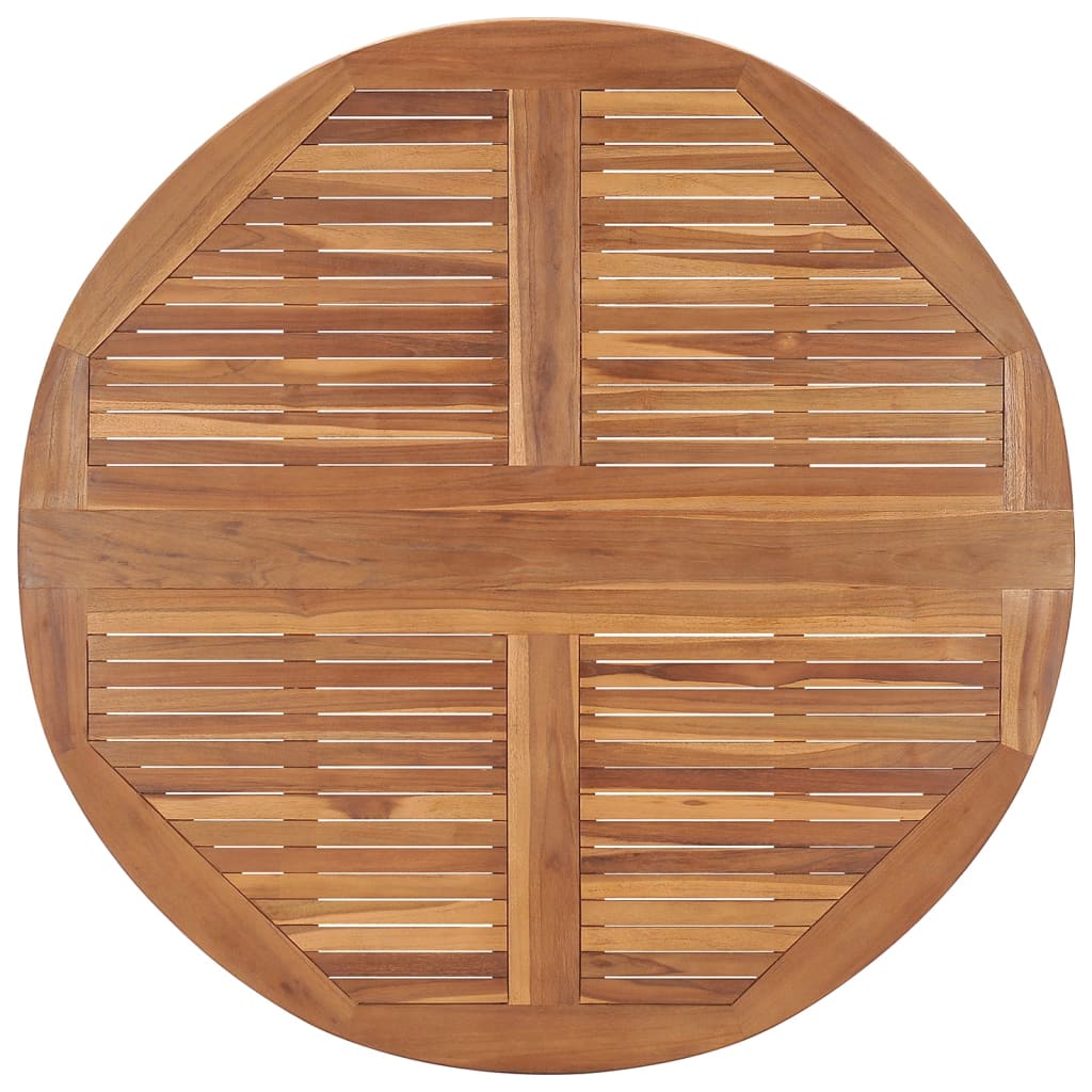 Tavolo da Giardino Pieghevole ÃƒËœ110x75 cm in Massello di Teak