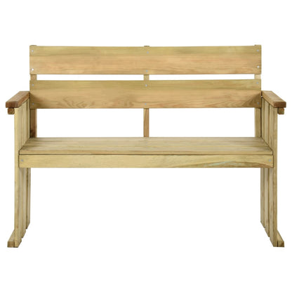 Panca da Giardino 121 cm in Legno di Pino Impregnato