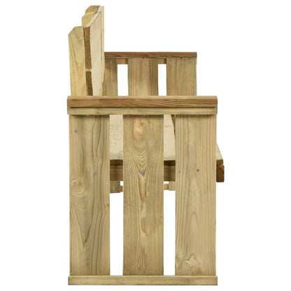Panchina da Giardino 172 cm in Legno di Pino Impregnato