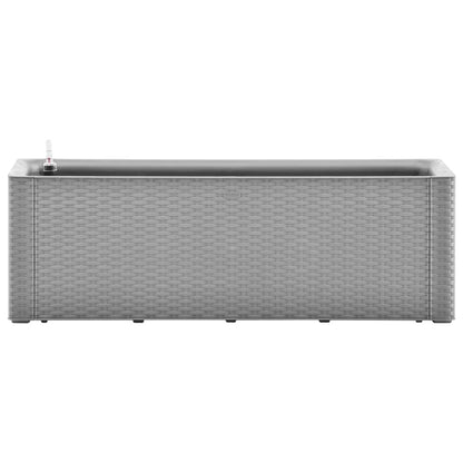 Letto Rialzato da Giardino con Irrigazione Grigio 100x43x33cm