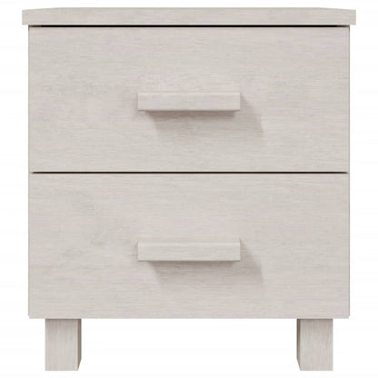 Comodini HAMAR 2 pz Bianchi 40x35x44,5 cm in Legno di Pino