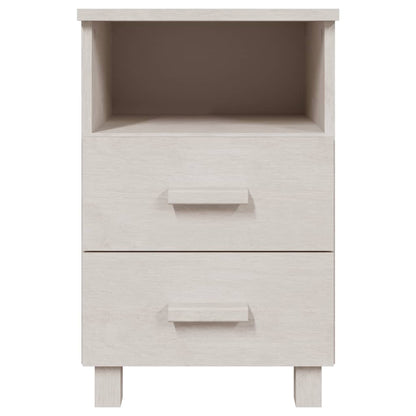 Comodini HAMAR 2 pz Bianchi 40x35x62 cm in Legno di Pino