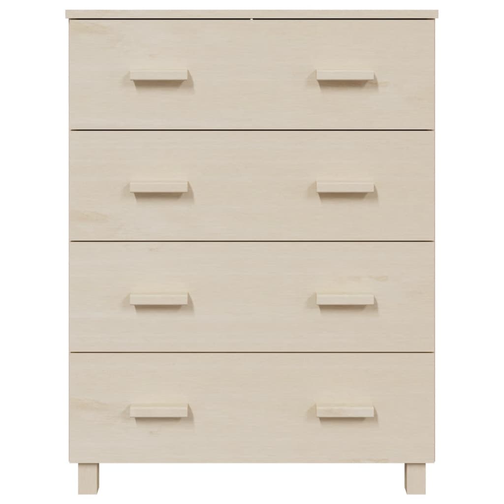 Credenza HAMAR ambra 79x40x103,5 cm in Legno Massello di Pino
