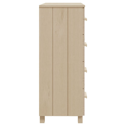 Credenza HAMAR ambra 79x40x103,5 cm in Legno Massello di Pino