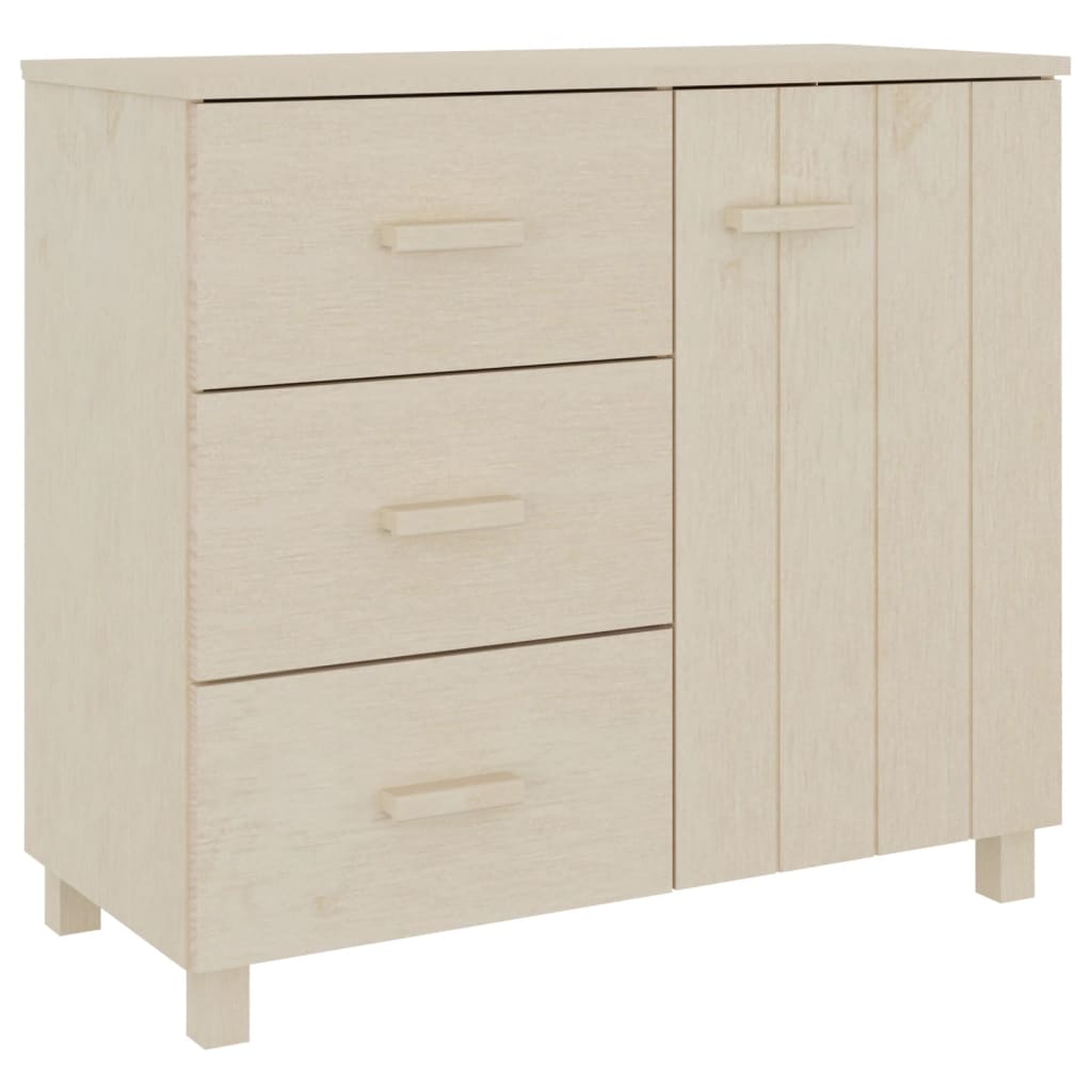Credenza HAMAR ambra 90x40x80 cm in Legno Massello di Pino