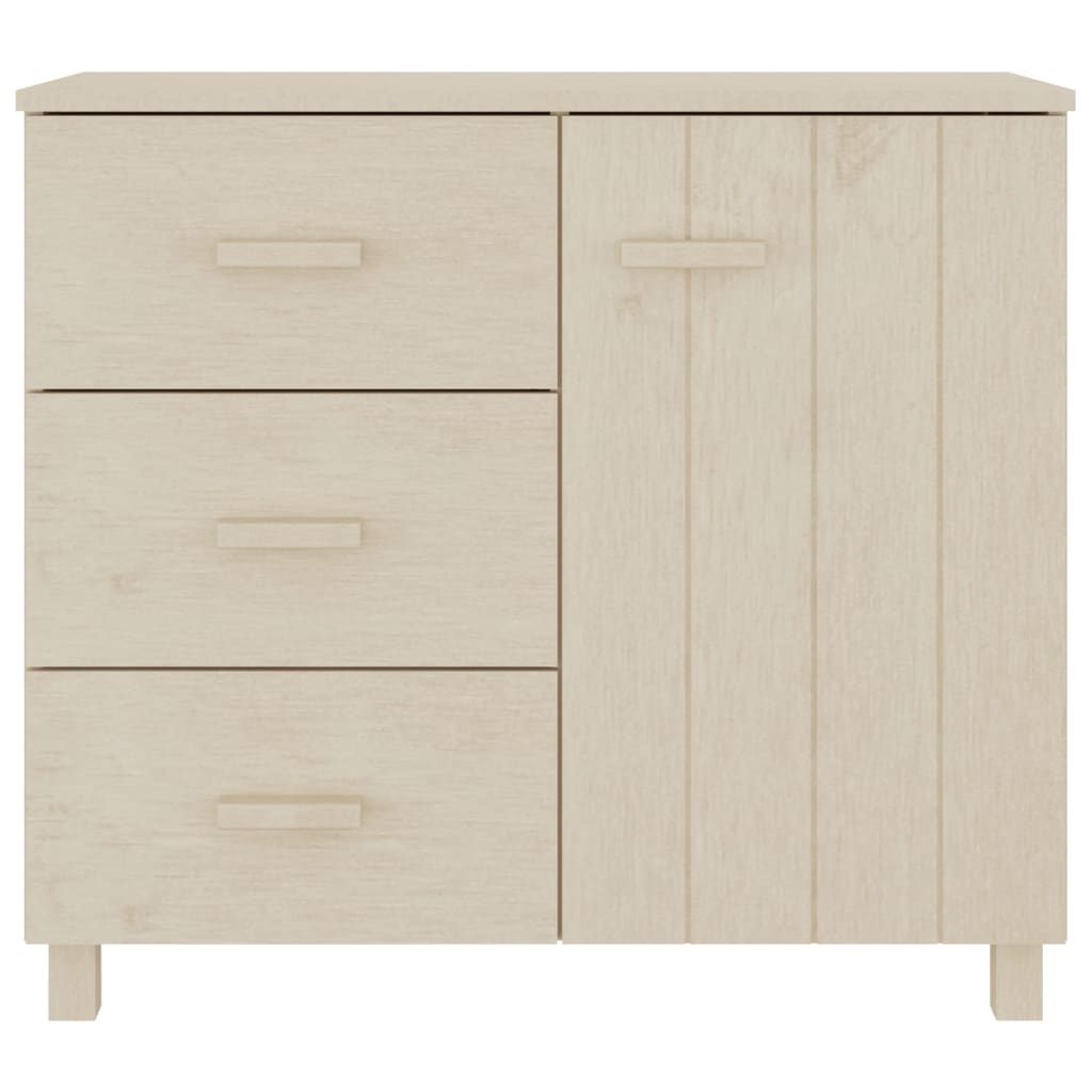 Credenza HAMAR ambra 90x40x80 cm in Legno Massello di Pino