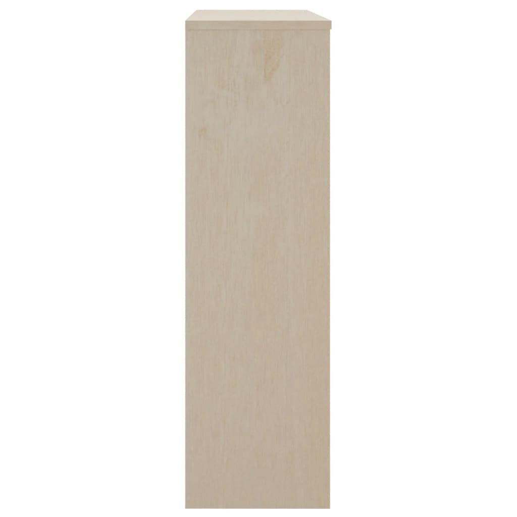 Piano Credenza HAMAR ambra 90x35x100 cm Legno Massello di Pino
