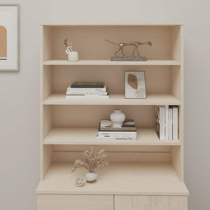 Piano Credenza HAMAR ambra 90x35x100 cm Legno Massello di Pino