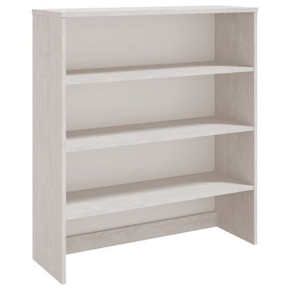 Piano Credenza HAMAR Bianco 90x30x100 cm Legno Massello di Pino