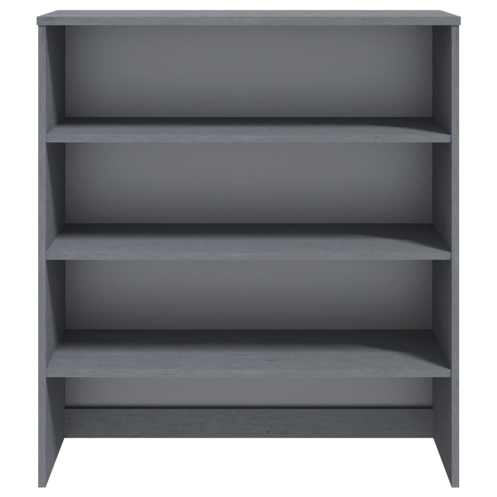 Piano Credenza HAMAR Grigio Scuro 90x30x100 cm Legno di Pino