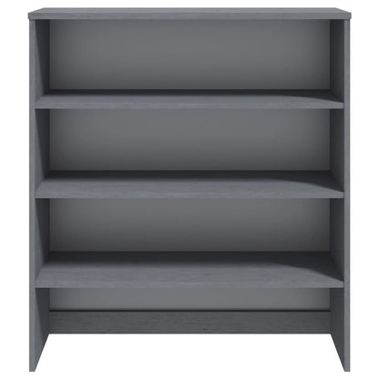 Piano Credenza HAMAR Grigio Scuro 90x30x100 cm Legno di Pino