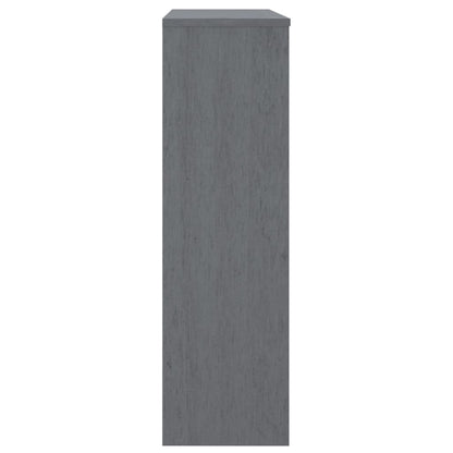 Piano Credenza HAMAR Grigio Scuro 90x30x100 cm Legno di Pino