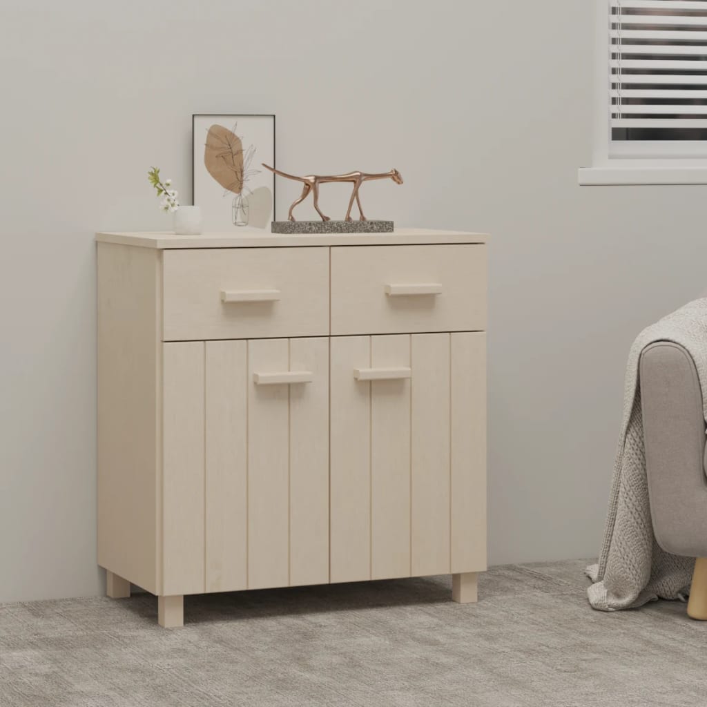Credenza HAMAR ambra 79x40x80 cm in Legno Massello di Pino