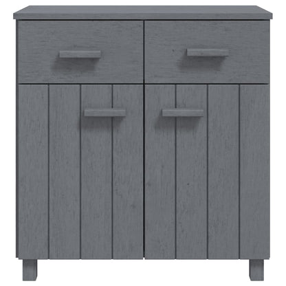Credenza HAMAR Grigio Scuro 79x40x80 cm Legno Massello di Pino
