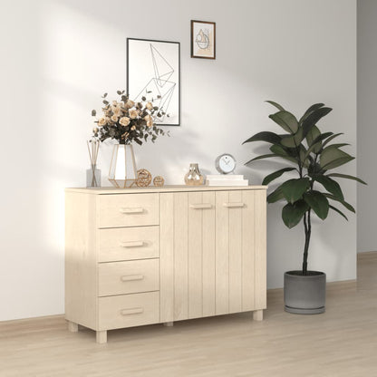Credenza HAMAR ambra 113x40x80 cm in Legno Massello di Pino