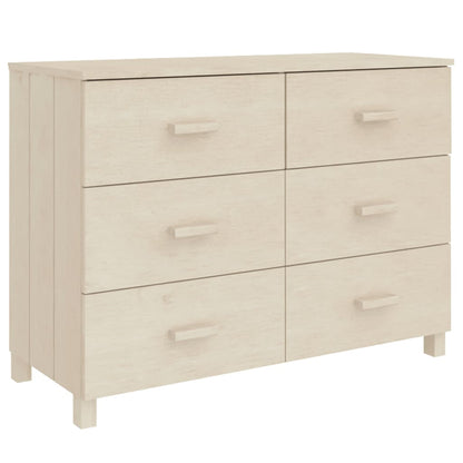 Credenza HAMAR ambra 113x40x80 cm in Legno Massello di Pino