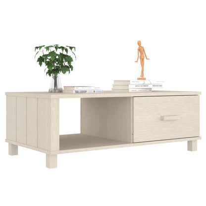 Tavolino HAMAR ambra 100x55x35 cm in Legno Massello di Pino