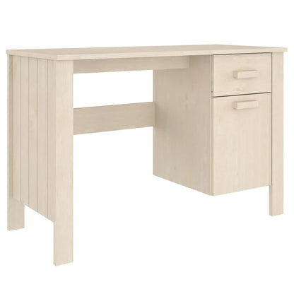 Scrivania HAMAR ambra 113x50x75 cm in Legno Massello di Pino