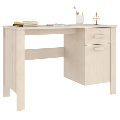 Scrivania HAMAR ambra 113x50x75 cm in Legno Massello di Pino
