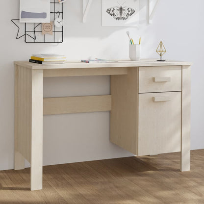 Scrivania HAMAR ambra 113x50x75 cm in Legno Massello di Pino