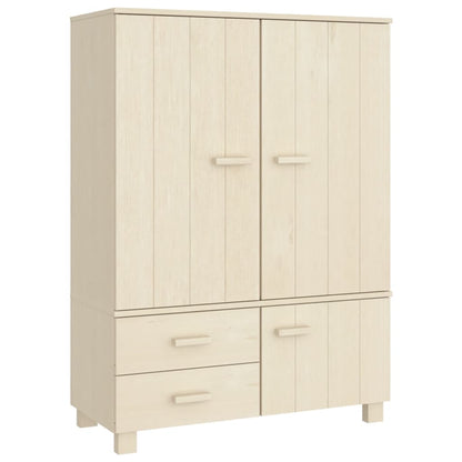 Armadio HAMAR ambra 99x45x137 cm in Legno Massello di Pino