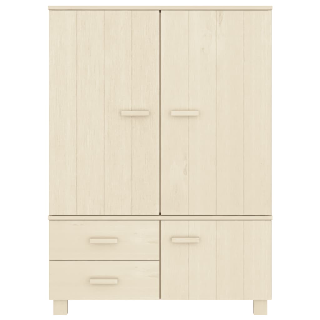 Armadio HAMAR ambra 99x45x137 cm in Legno Massello di Pino