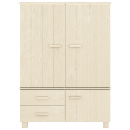 Armadio HAMAR ambra 99x45x137 cm in Legno Massello di Pino