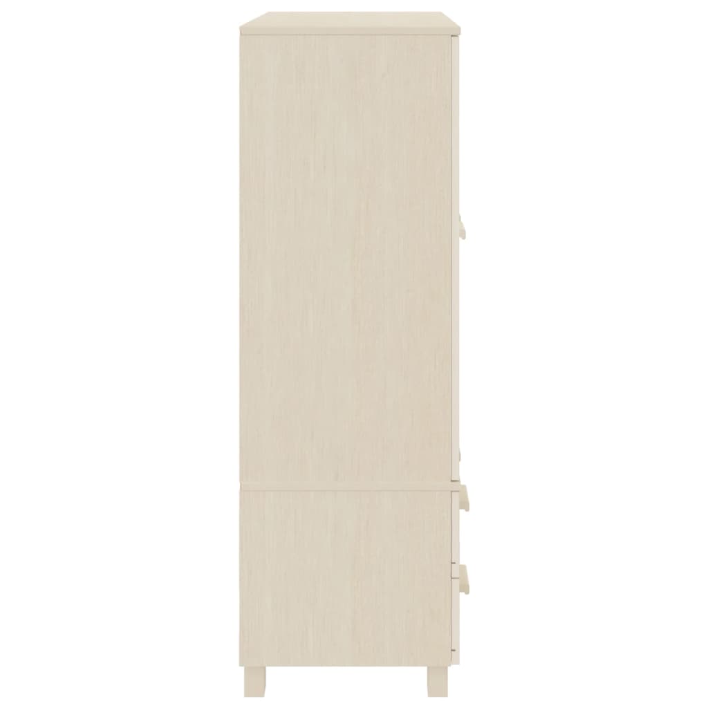 Armadio HAMAR ambra 99x45x137 cm in Legno Massello di Pino