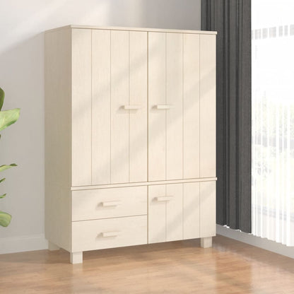 Armadio HAMAR ambra 99x45x137 cm in Legno Massello di Pino