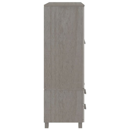 Armadio HAMAR Grigio Chiaro 99x45x137 cm Legno Massello di Pino